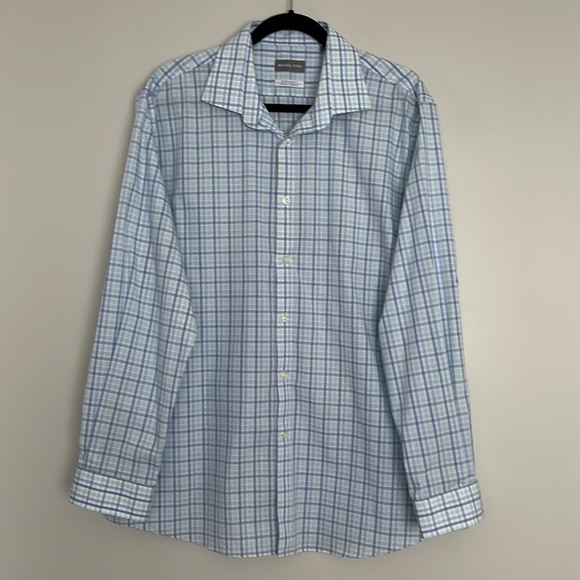 MICHAEL Michael Kors Mens Dress Shirt size 17 1/2  34/25 - Picture 1 of 8